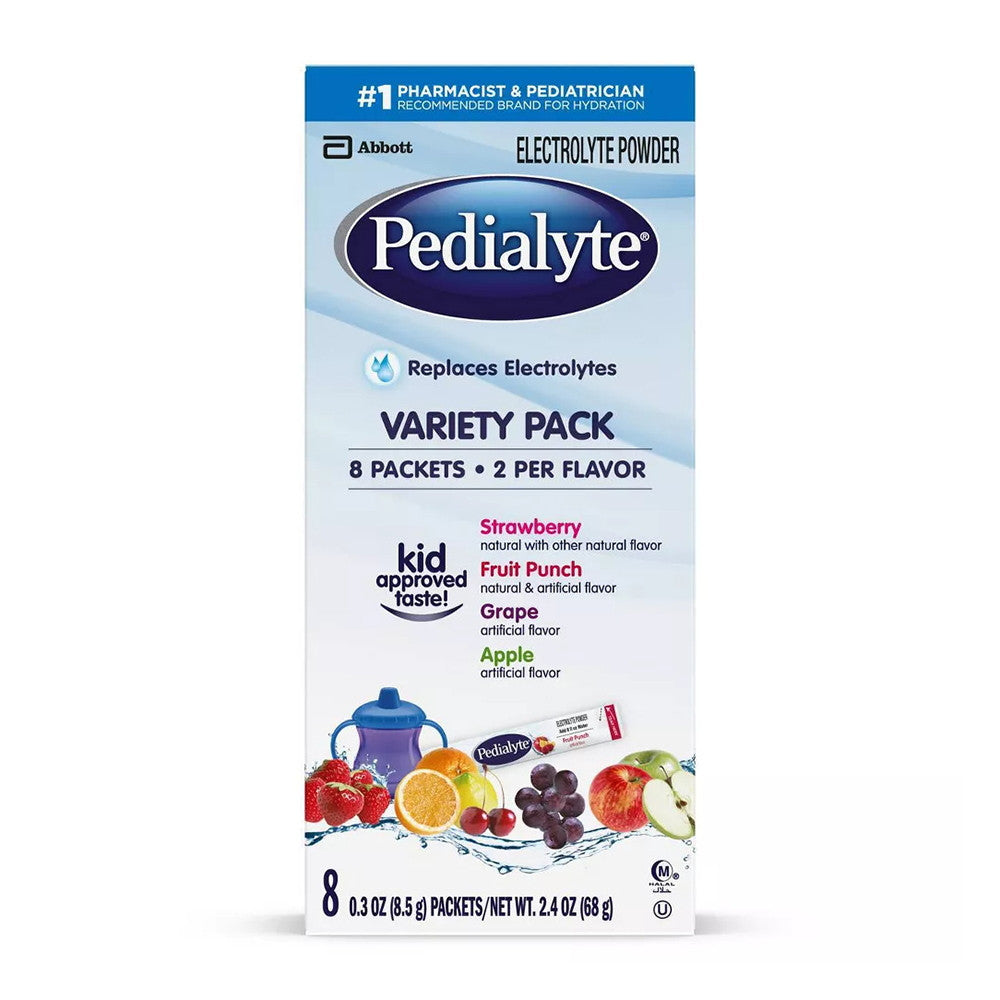 Pedialyte Electrolyte Powder Variety Pack, 8 Ea